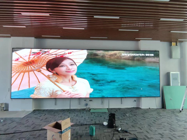 任县P1.53led小间距屏安装案例